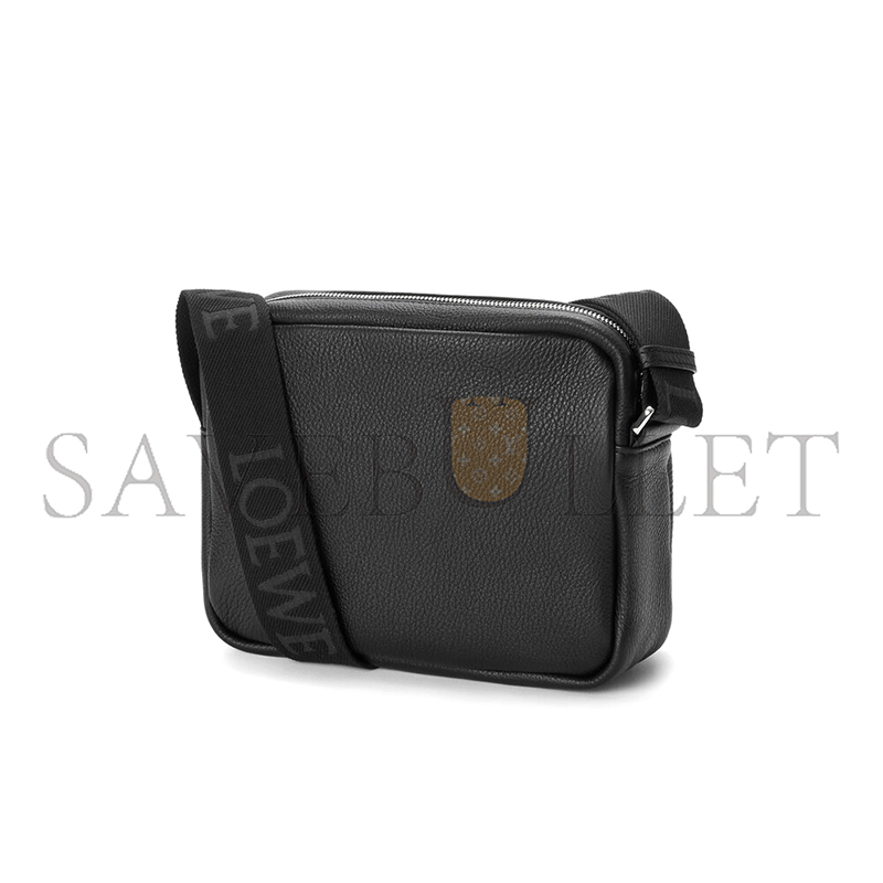 LOEWE MEDIUM PEBBLE MESSENGER BAG IN SUPPLE GRAINED CALFSKIN BANBA73X08 (23*18*9cm)